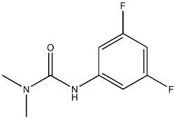 3-(3,5-difluorophenyl)-1,1-dimethylurea Struktur