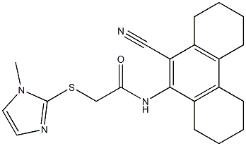 N-(10-cyano-1,2,3,4,5,6,7,8-octahydrophenanthren-9-yl)-2-(1-methylimidazol-2-yl)sulfanylacetamide