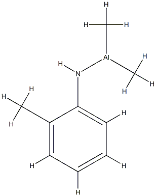 Aluminum,  dimethyl(2-methylbenzenaminato)-  (9CI) Struktur