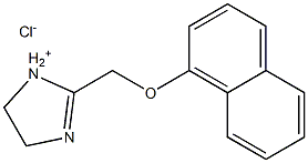 1H-Imidazole,4,5-dihydro-2-[(1-naphthalenyloxy)methyl]-, hydrochloride (1:1) Struktur