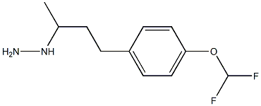1-(4-[4-(difluoromethoxy)phenyl]butan-2-yl)hydrazine Struktur