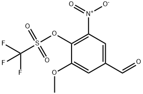 Trifluoro-Methanesulfonicacid2-Methoxy-4-forMyl-6-nitro-phenylester Structure