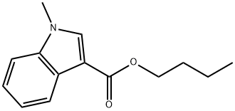 1-Methyl-1H-indole-3-carboxylic acid butyl ester Struktur