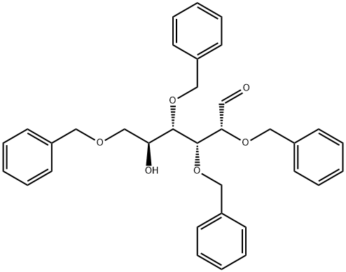 2,3,4,6-Tetrakis-O-(phenylmethyl)-L-mannose Struktur