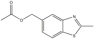 5-Benzothiazolemethanol,2-methyl-,acetate(6CI) Struktur