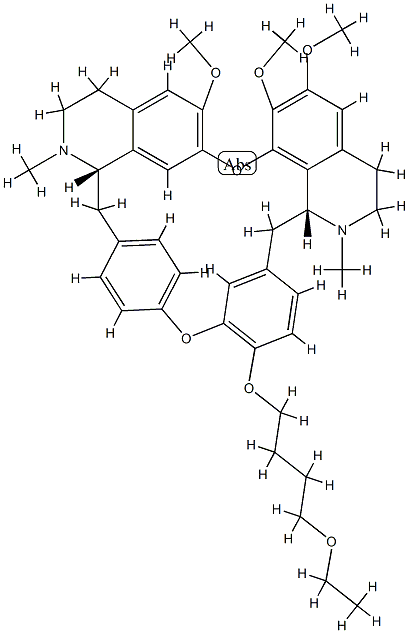 O-(4-ethoxybutyl)berbamine Struktur