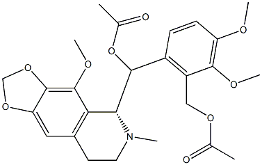 (+)-Papaveroxinoline Acetate Struktur