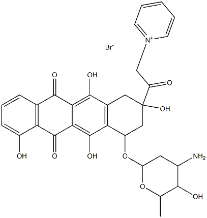 14-carminomycyl-N-pyridinium Struktur