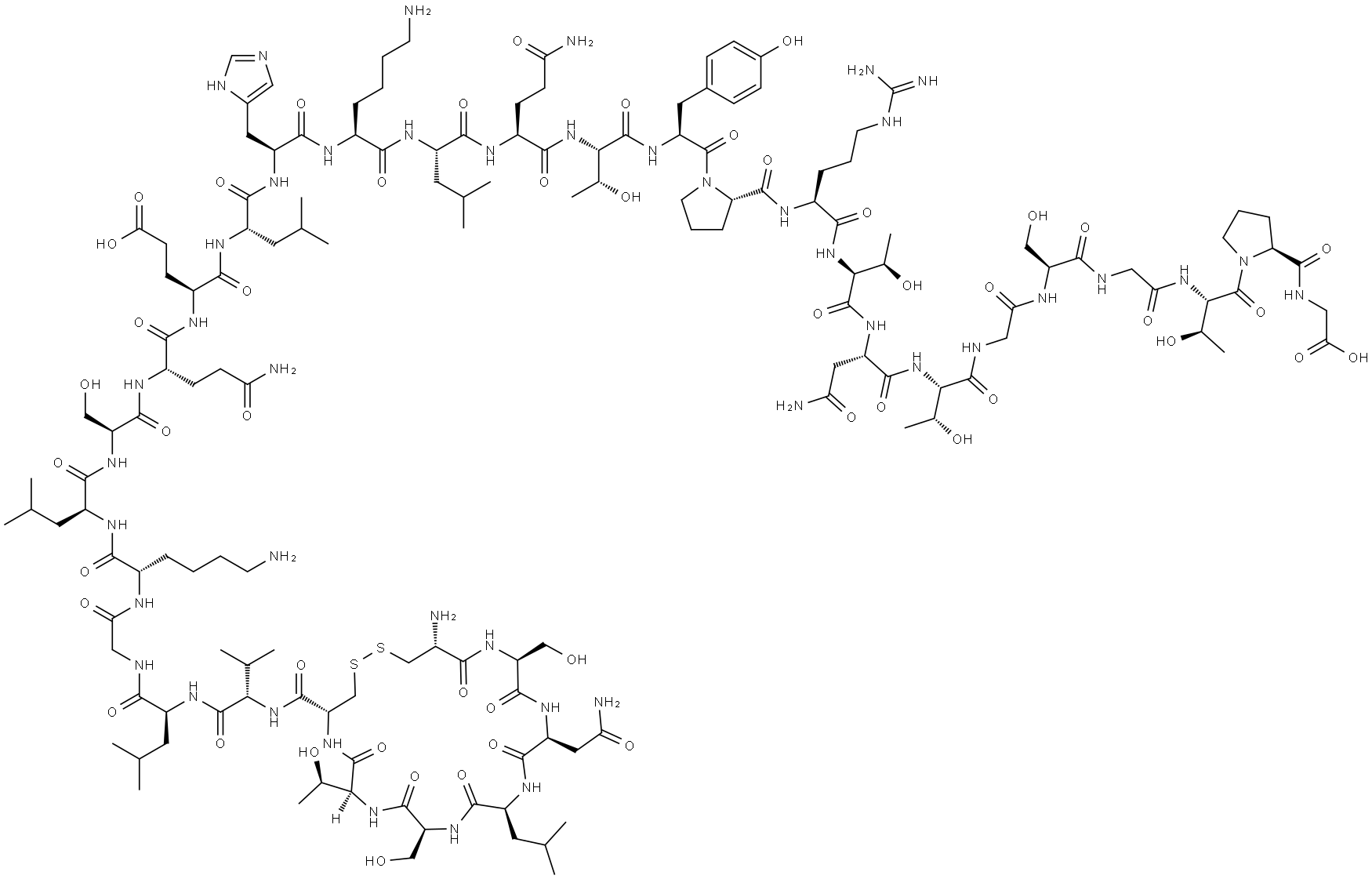 32a-Glycine-calcitonin (SalMon) Struktur