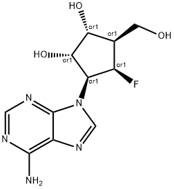 6'-fluoroaristeromycin Struktur