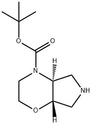 2-Methyl-2-propanyl (4aS,7aS)-hexahydropyrrolo[3,4-b][1,4]oxazine -4(4aH)-carboxylate Struktur