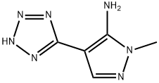 1-Methyl-4-(5-tetrazolyl)-5-amino-1,2-pyrazole Structure
