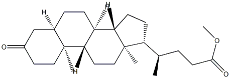 3-オキソ-5β-コラン-24-酸メチル 化學(xué)構(gòu)造式
