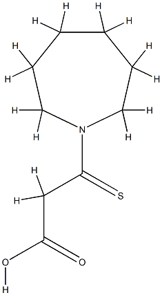 1H-Azepine-1-propanoic  acid,  hexahydro--bta--thioxo- Struktur