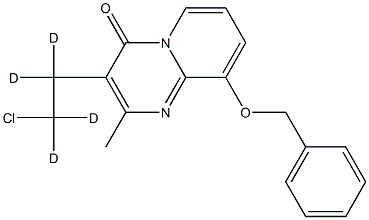 3-(2-Chloroethyl-d4)-2-Methyl-9-(benzyloxy)-4H-pyrido[1,2a]pyriMidin-4-one Struktur