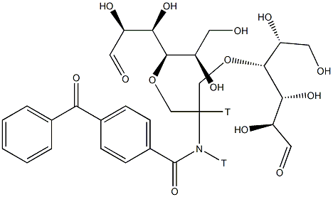 2-N-(4-benzoyl)benzoyl-1,3-bis(mannos-4-yloxy)-2-propylamine Struktur