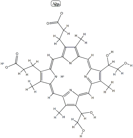 iron deuteroporphyrin 2,4-bis(glycol) Struktur