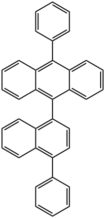 9-PHENYL-10-(4-PHENYLNAPHTHALEN-1-YL)ANTHRACENE 結(jié)構(gòu)式