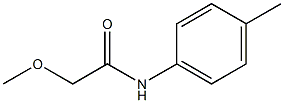 2-methoxy-N-(4-methylphenyl)acetamide Struktur
