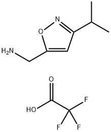 5-AMINOMETHYL-3-ISOPROPYLISOXAZOLE TFA SALT Struktur