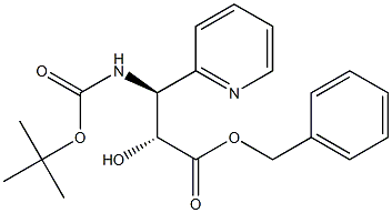 tert-butyl (1S,2R)-2-((benzyloxy)carbonyl)-2-hydroxy-1-(pyridin-2-yl)ethylcarbamate Struktur