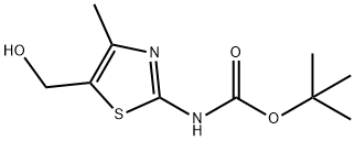 tert-butyl 5-(hydroxymethyl)-4-methylthiazol-2-ylcarbamate Structure