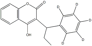 3-[2-[(2,3,4,5,6-2H5)Phenyl]propyl]-4-hydroxy-2H-1-benzopyran-2-one Struktur