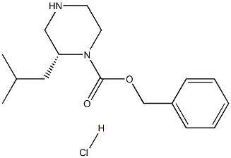 (R)-1-N-CBZ-2-ISOBUTYLPIPERAZINE -HCl Struktur