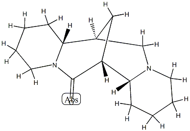 (7R)-1,3,4,7,7aα,8,9,10,11,13,14,14aα-Dodecahydro-7α,14α-methano-2H,6H-dipyrido[1,2-a:1',2'-e][1,5]diazocin-6-one Struktur