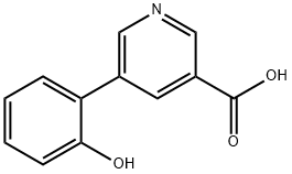 5-(2-Hydroxyphenyl)-nicotinic acid Struktur
