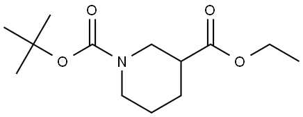 Ethyl 1-Boc-3-piperidinecarboxylate Structure
