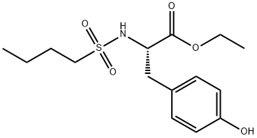 N-Butylsulfonyl-L-tyrosine ethyl Struktur