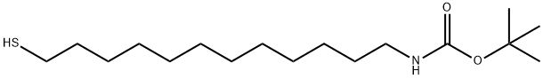 1,1-DiMethylethyl Ester-N-(12-Mercaptododecyl)-carbaMic Acid Struktur