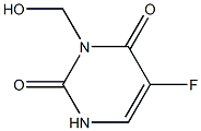 2,4(1H,3H)-Pyrimidinedione,5-fluoro-3-(hydroxymethyl)-(9CI) Struktur