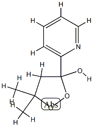 1,2-Dioxolan-3-ol,5,5-dimethyl-3-(2-pyridinyl)-(9CI) Structure