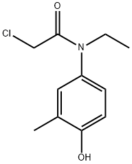 2-chloro-N-ethyl-N-(4-hydroxy-3-methylphenyl)acetamide Struktur