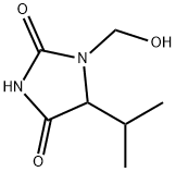 2,4-Imidazolidinedione,1-(hydroxymethyl)-5-(1-methylethyl)-(9CI) Struktur