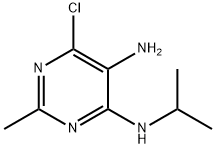 6-Chloro-N*4*-isopropyl-2-methyl-pyrimidine-4,5-diamine Structure