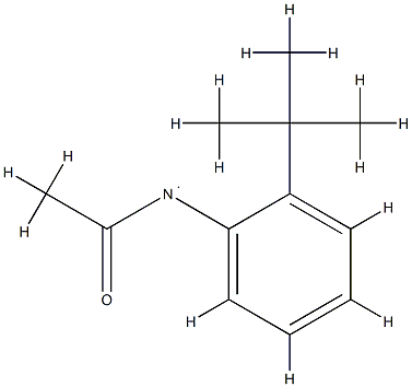 Amidogen,  acetyl[2-(1,1-dimethylethyl)phenyl]- Struktur