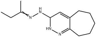 3-(N(1)-(isobutylidene))hydrazinocycloheptyl(1,2-c)pyridazine Struktur