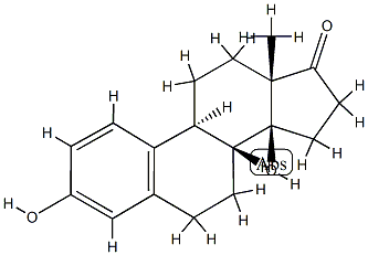 3,14-Dihydroxy 14β-Estra-1,3,5(10)-trien-17-one Struktur