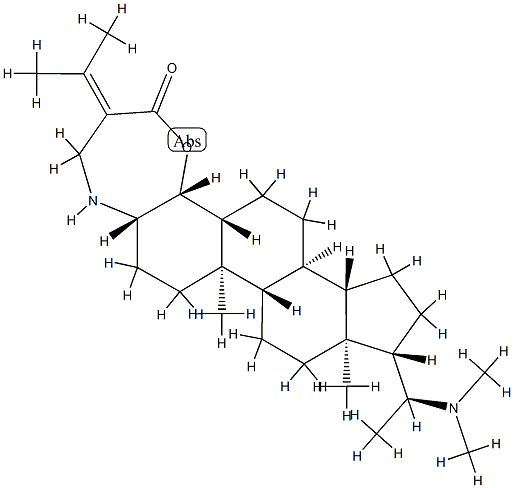 (20S)-20-(Dimethylamino)-3α,4α,5',6'-tetrahydro-6'-(1-methylethylidene)-5α-pregn-3-eno[4,3-b][1,4]oxazepin-7'(4'H)-one Structure