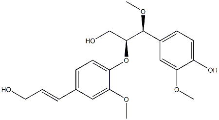 threo-7-O-Methylguaiacylglycerol
 β-coniferyl ether Struktur