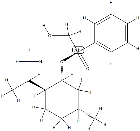 (Sp)-HydroxyMethylphenylphosphinic acid [(-)-(1R,2S,2R)-2-i-propyl-5-Methylcyclohexanol]ester Struktur