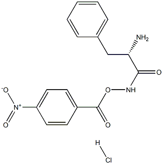 4-nitrobenzoyl N-phenylalanylhydroxamate Struktur