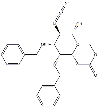 2-疊氮基-2-脫氧-3,4-二-O-芐基-BETA-D-吡喃葡萄糖 6-乙酸酯 結(jié)構(gòu)式