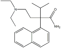 α-[2-(Diethylamino)ethyl]-α-isopropyl-1-naphthaleneacetamide Struktur