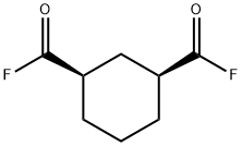 1,3-Cyclohexanedicarbonyl difluoride, cis- (9CI) Struktur