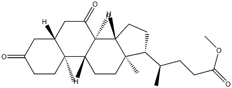 3,7-ジオキソ-5α-コラン-24-酸メチル 化學(xué)構(gòu)造式
