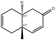 2(1H)-Naphthalenone,4a,5,8,8a-tetrahydro-4a-methyl-, (4aR,8aS)-rel- Struktur